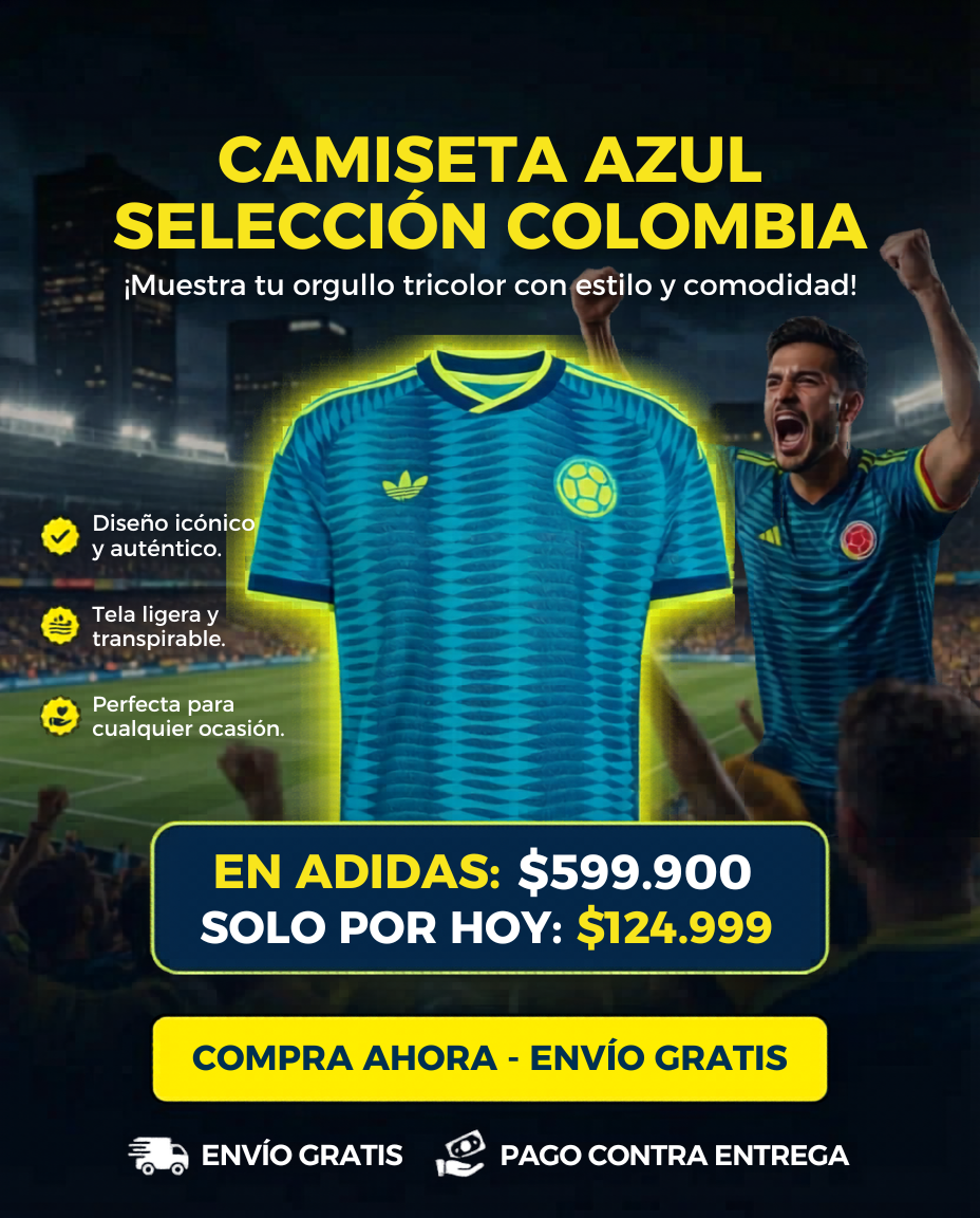 Camiseta de Colombia Azul