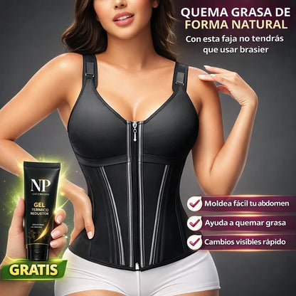 Chaleco Moldeador con Brasier Integrado – Gratis Gel Reductor + Obsequio 🎁